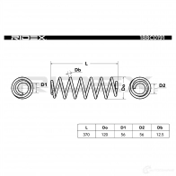Пружина RIDEX 1437670839 OPT F6JW 188c0191 - Изображение 4