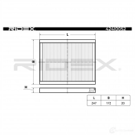 Салонный фильтр RIDEX 424i0052 XT3S 89 1437657481 - Изображение 2