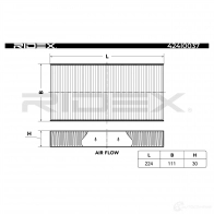 Салонный фильтр RIDEX UQU WGA 1437649079 424i0037 - Изображение 2