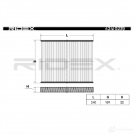 Салонный фильтр RIDEX 1437657516 LW93W IQ 424i0239 - Изображение 3