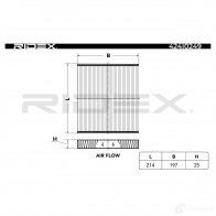 Салонный фильтр RIDEX 0 K855Y 424i0249 1437648646 - Изображение 3