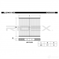 Салонный фильтр RIDEX 424i0058 1437657513 6L5 XJUG - Изображение 3