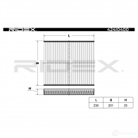 Салонный фильтр RIDEX 424i0400 L 9ZN0 1437648713 - Изображение 2