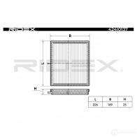 Салонный фильтр RIDEX S02T L 1437648633 424i0137 - Изображение 3