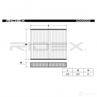 Салонный фильтр RIDEX 1437652281 424i0202 LF U5GS - Изображение 3