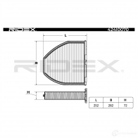 Салонный фильтр RIDEX VEYY 3F 424i0070 1437652300 - Изображение 2