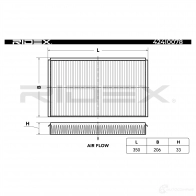 Салонный фильтр RIDEX 424i0078 9 L6G8X 1437652274 - Изображение 2