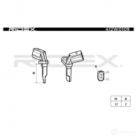 Датчик АБС RIDEX 1437648533 VC8Y1 9M 412w0109 - Изображение 3