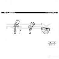 Датчик АБС RIDEX GMCBX 7 1437648504 412w0009 - Изображение 3