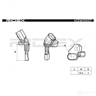 Датчик АБС RIDEX 1437648501 412w0007 FEWE4 C - Изображение 3