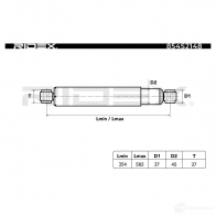 Амортизатор RIDEX 5A0TF TP 854s2148 1437737032 - Изображение 5