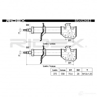 Амортизатор RIDEX 5H 61Z8 1437744109 854s2683 - Изображение 5