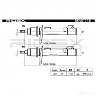 Амортизатор RIDEX 1437742243 V HUZY 854s1248 - Изображение 4