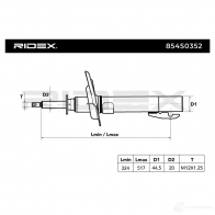 Амортизатор RIDEX 854s0352 IL 6BLGY 1437746181 - Изображение 2