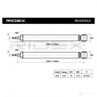 Амортизатор RIDEX 854s1543 1437743209 F0XE D3 - Изображение 4