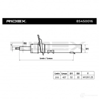 Амортизатор RIDEX Z821QJ O 1437743914 854s0016 - Изображение 2