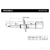 Амортизатор RIDEX 854s1049 A9 WOW 1437735213 - Изображение 6