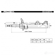 Амортизатор RIDEX 1437734923 F SL23I 854s0870 - Изображение 5