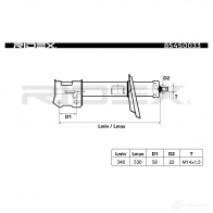 Амортизатор RIDEX 1437736800 5IHLI LL 854s0033 - Изображение 2