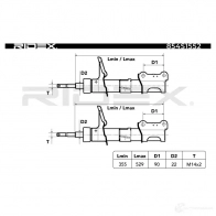 Амортизатор RIDEX 854s1552 8JM9W S4 1437735027 - Изображение 4
