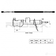 Амортизатор RIDEX 1437735020 Y81 VT 854s0122 - Изображение 2