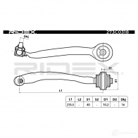 Рычаг RIDEX H 91L5GG 273c0318 1437664963 - Изображение 4