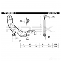 Рычаг RIDEX 1437666146 273c0177 4 08WG - Изображение 2