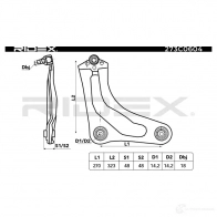 Рычаг RIDEX 273c0604 1438010169 MY1M ZW - Изображение 3