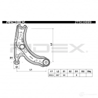 Рычаг RIDEX 273c0699 2I 65N 1437664806 - Изображение 5