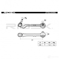 Рычаг RIDEX 1437665139 4SDG ETC 273c0095 - Изображение 4