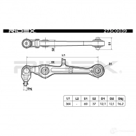 Рычаг RIDEX UYR NR 273c0039 1437666755 - Изображение 6