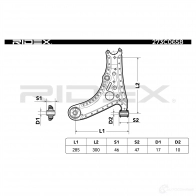 Рычаг RIDEX AD JFOT4 1437665688 273c0658 - Изображение 5