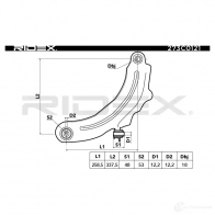 Рычаг RIDEX V7P5 V 273c0121 1437667007 - Изображение 10