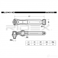 Рычаг RIDEX 273c0010 1437663937 BK LGK - Изображение 2