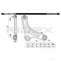 Рычаг RIDEX 1437667101 78HVEY X 273c0783 - Изображение 5