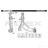 Рычаг RIDEX 273c0204 H2EXI 2 1437666044 - Изображение 3
