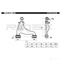 Рычаг RIDEX 3AME4 G 1437666679 273c0226 - Изображение 2