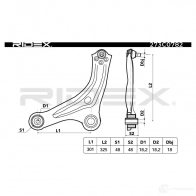 Рычаг RIDEX 273c0782 UWI2 YHQ 1437666162 - Изображение 7