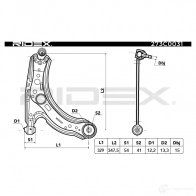 Рычаг RIDEX X3 U9HA 273c0031 1437665729 - Изображение 6