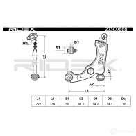Рычаг RIDEX SK W7Q0 1437667422 273c0888 - Изображение 6