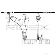 Рычаг RIDEX 273c0023 V S10AXE 1437667015 - Изображение 3