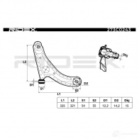 Рычаг RIDEX H V6XQNO 273c0243 1437666174 - Изображение 5