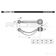 Рычаг RIDEX 273c0725 1437666330 HC OUX - Изображение 7