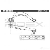 Рычаг RIDEX AE PNZ 273c0742 1437667167 - Изображение 2