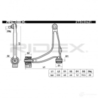 Рычаг RIDEX 273c0421 1437666333 YE EC6 - Изображение 3