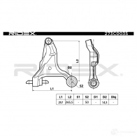 Рычаг RIDEX 273c0035 6W6S W 1437666404 - Изображение 8