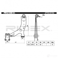 Рычаг RIDEX Y HE0M 1437667160 273c0132 - Изображение 8