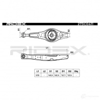 Рычаг RIDEX 273c0411 1437667326 IETW 8YM - Изображение 3