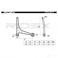 Рычаг RIDEX 1437699997 8G Y03 273c0171 - Изображение 3