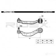 Рычаг RIDEX FPW9 F9 273c0371 1437666954 - Изображение 2